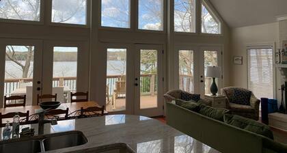 Main Lake House on a Cliff with Stunning Sunsets and Multi-Story Boat House