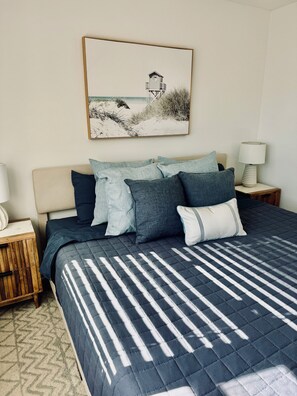 1 bedroom, travel crib, WiFi, bed sheets