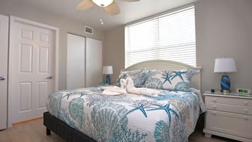 1 sovrum, internet och sängkläder