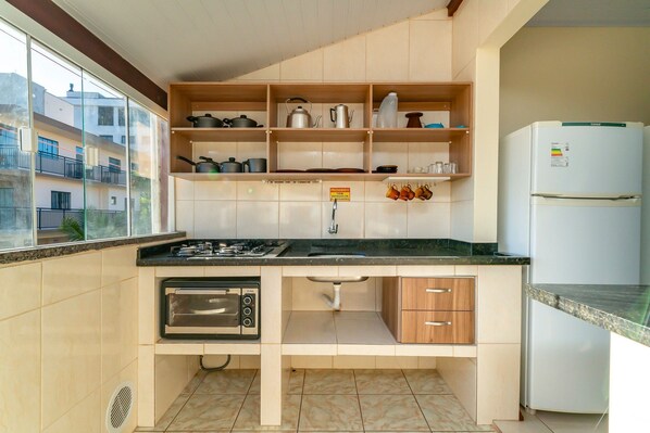 Apartment | Private kitchen - AP 18 Ala Tainha Residencial Solavir (Bombinhas)