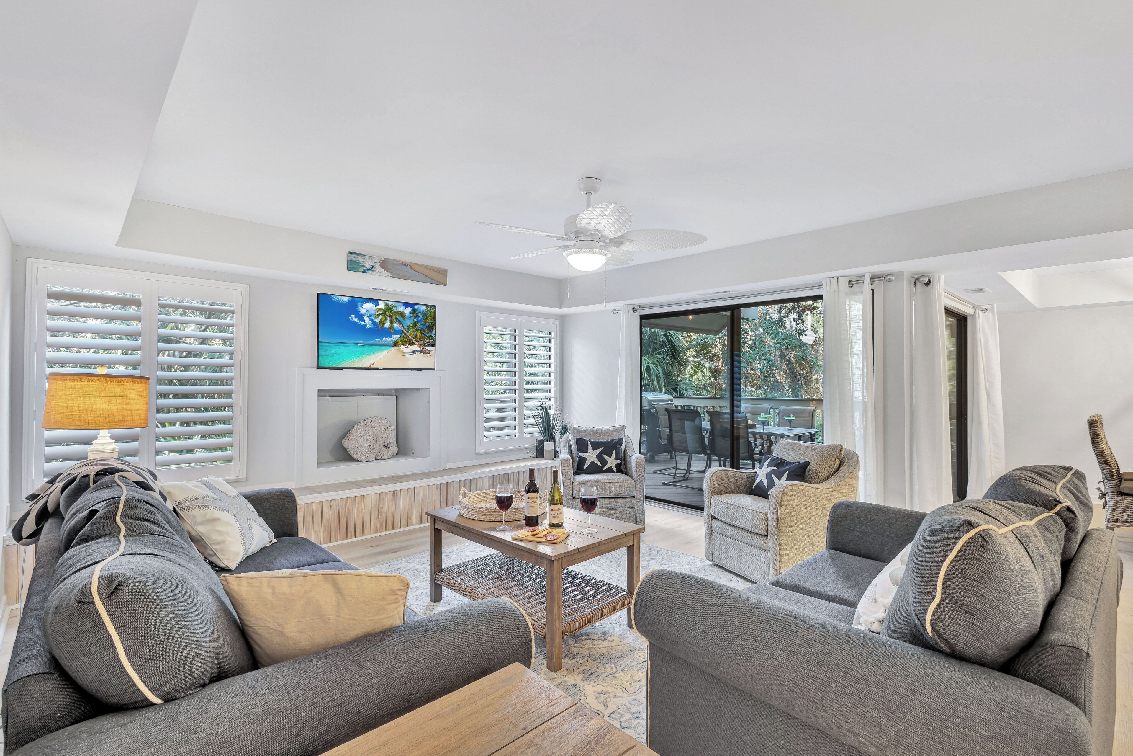 New flooring and cozy contemporary furnishings