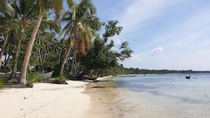 Beach nearby, white sand