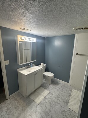 Shower, hair dryer, bidet, towels - Spacious 5-bedroom townhome in charming Carter Lake close to downtown Omaha (Carter Lake)