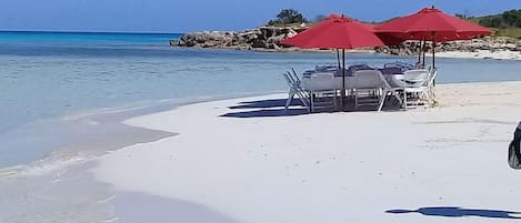 En la playa