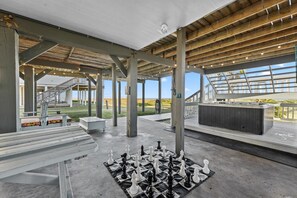 Outdoor dining - Stunning Beach Front Paradise (Surfside Beach)
