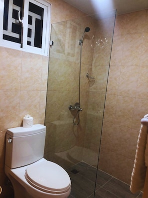 Towels, soap, toilet paper