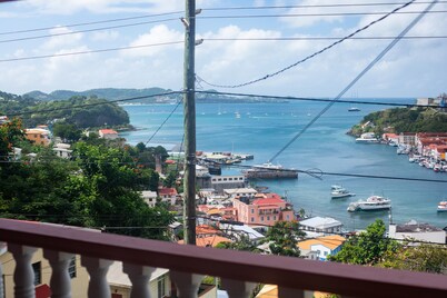 The Pink House Overlooking with the Carenage. Features 2 Person Jacuzzi Tub.