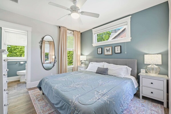 2 bedrooms, iron/ironing board, travel cot, WiFi
