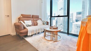 Unclassified image, 2 of 34, button - Stunning city view private room with bathroom in CBD - gym and pool access (Melbourne)