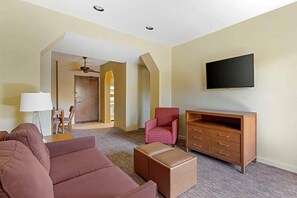 Smart TV, fireplace, video games, computer monitors