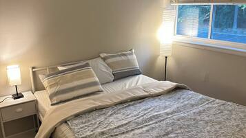 1 bedroom, iron/ironing board, bed sheets