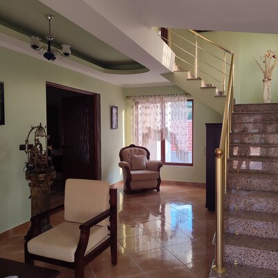 The peace of spirit
One bedroom with a balcony with lake view ,isolated and calm