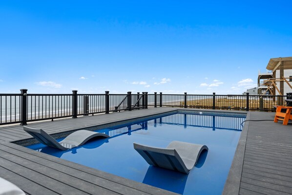 A heated pool