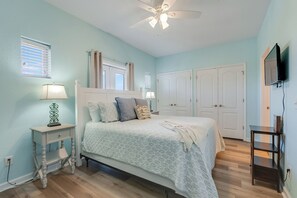 4 bedrooms, iron/ironing board, travel crib, WiFi