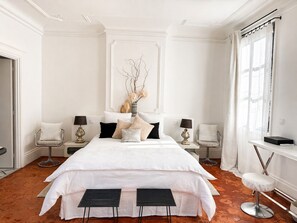 Chambre Double Deluxe, salle de bains attenante, vue jardin (Terrasse privée) | Literie de qualité supérieure, rideaux occultants, chambres insonorisées