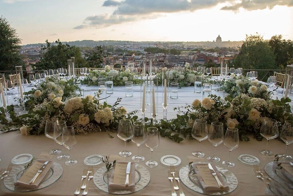 Außenbereich für Bankette