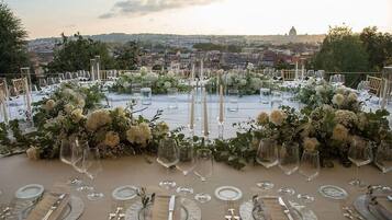 Espace banquet en plein air