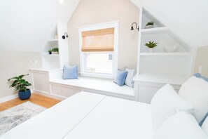 Desk, iron/ironing board, travel cot, free WiFi