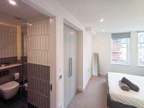 Deluxe Apartment, 2 Bedrooms, Kitchen | 2 bedrooms, desk, laptop workspace, iron/ironing board