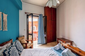 2 dormitorios, tabla de planchar con plancha, wifi gratis y ropa de cama
