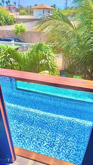 Habitación Deluxe con 2 camas individuales, piscina privada, vistas al jardín | Vistas desde la habitación