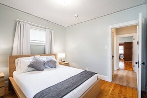 2 bedrooms, iron/ironing board, travel crib, WiFi