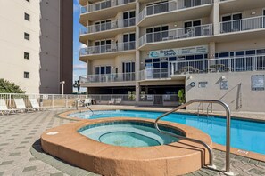 Una piscina riscaldata