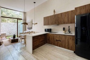 Fridge, microwave, stovetop, coffee/tea maker - Naiik Jungle Retreat Private Pool Beach Club (Tulum)