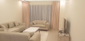 Living area - Charming 2-bedroom apt in Addis Ababa, a short walk from the African Union HQ. (Addis Ababa)