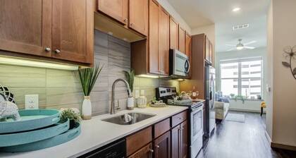 Cozy apartment in enjoyable Houston with AC, WiFi, fitness room