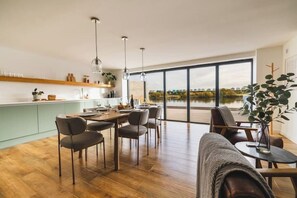 Dining - Waterfront home with hot tub/sauna (Lancing)