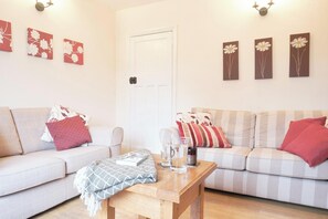 Smart-tv och eldstad