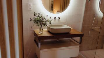Serviettes fournies, savon, papier toilette