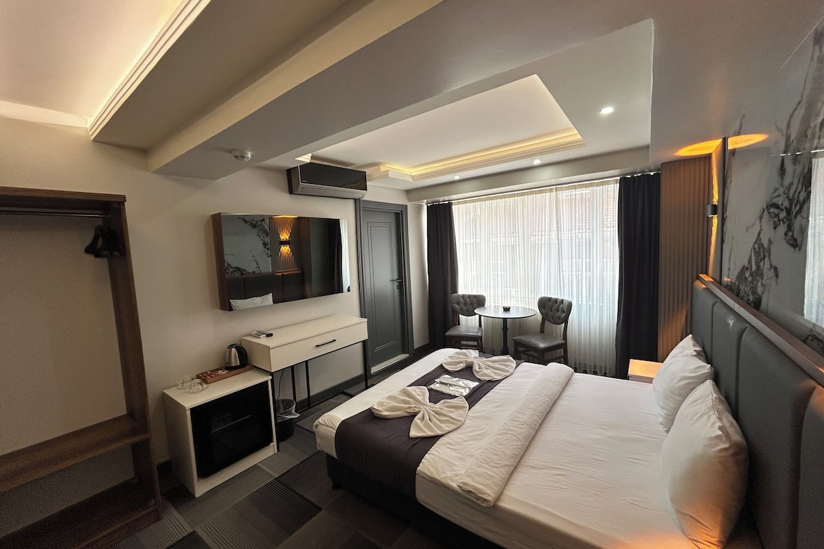 Suíte | 1 quarto, roupas de cama premium, camas Select Comfort, escrivaninha