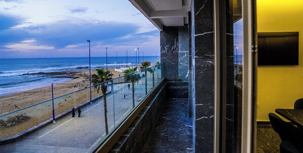 Comfort Quadruple Room, Balcony, Beach View | Terrace/patio - Hotel Sahara Beach (El Ouatia)
