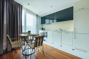 Comfort Apartment, 1 Bedroom | Private kitchen | Full-sized fridge, microwave, oven, stovetop - OFTON ELYSIUM SOUL  (Istanbul)
