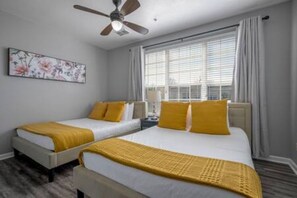 3 bedrooms, iron/ironing board, travel cot, WiFi