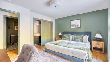 4 bedrooms, iron/ironing board, travel crib, WiFi