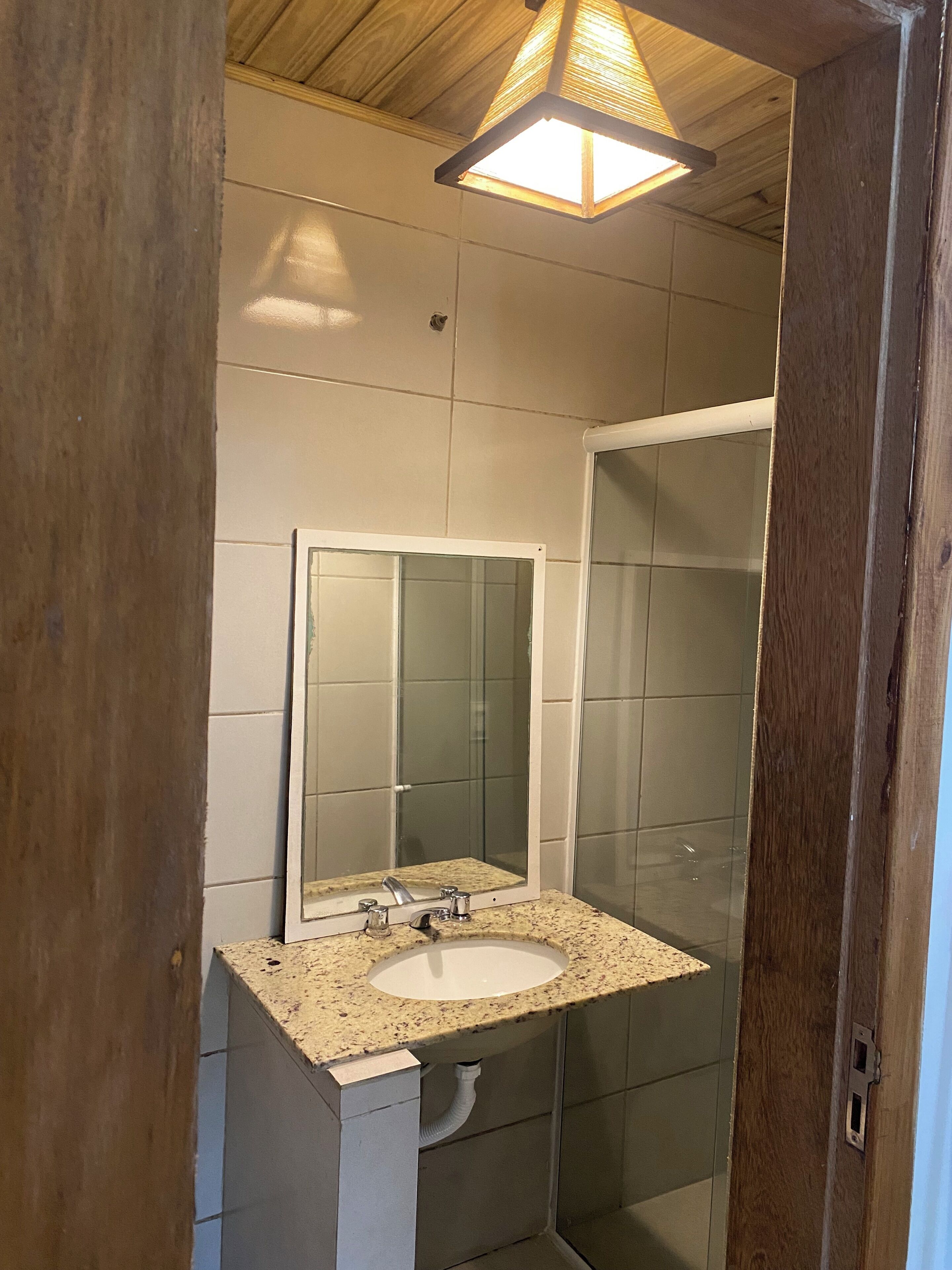Economy Suite, Lake View | Bathroom | Shower, towels, soap, toilet paper