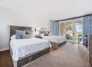 3 chambres, bureau, fer et planche à repasser, lit parapluie