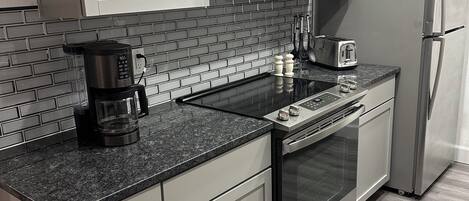 Microwave, oven, stovetop, dishwasher