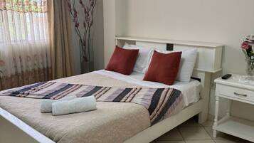 Habitación doble Confort, 1 cama matrimonial, baño privado, vista al parque | Wifi gratis