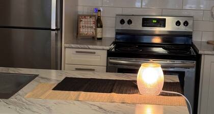 Sophisticated short term getaway. Clean modern feel, sleek décor, and cozy feel