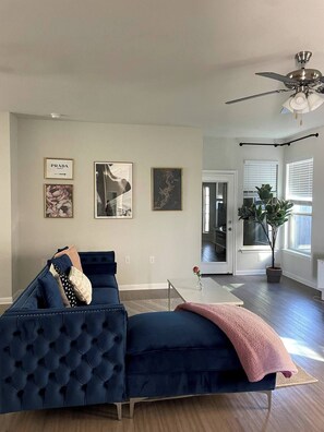 Living area - North Austin Retreat with Home Office
(Pflugerville)