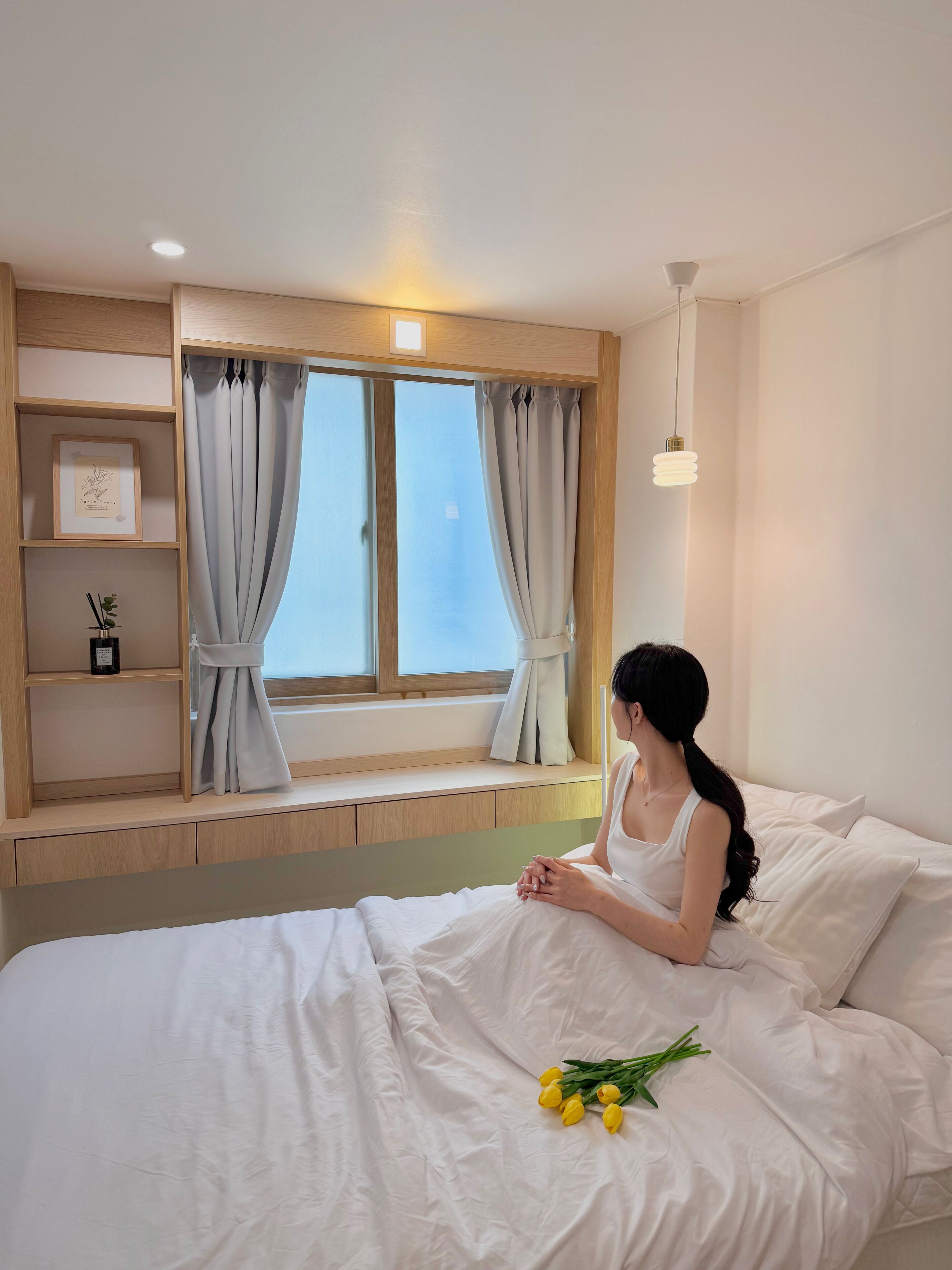 Premium bedding, memory foam beds, individually decorated