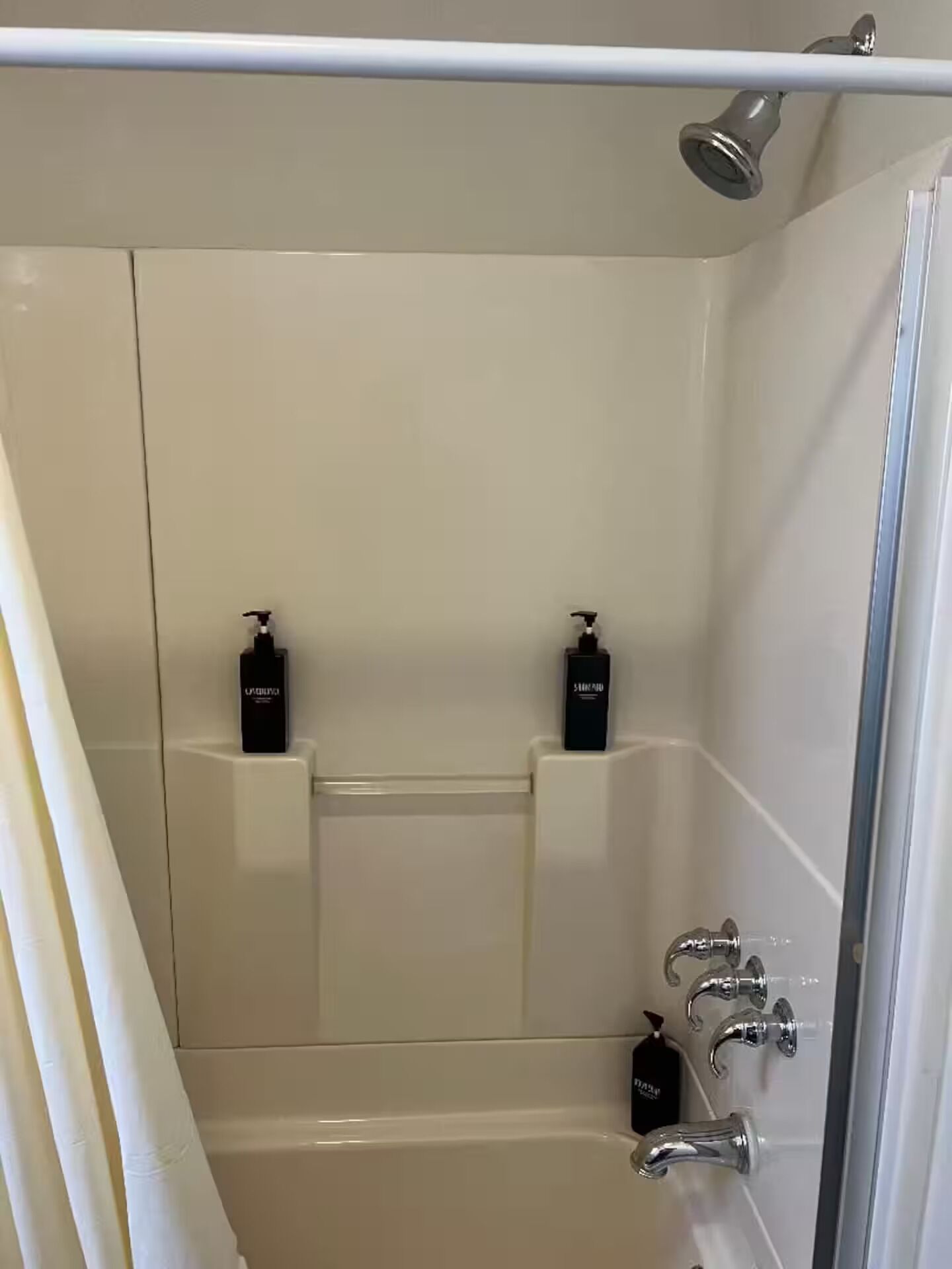 Bidet, towels, soap, toilet paper