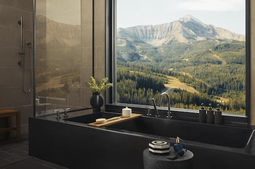 Luxury Suite (Big Sky) | Bathroom | Separate tub and shower, deep soaking tub, rainfall showerhead