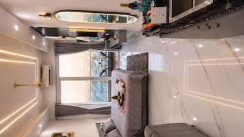 Luxury-Studiosuite, 1 Schlafzimmer, Stadtblick | Innenbereich