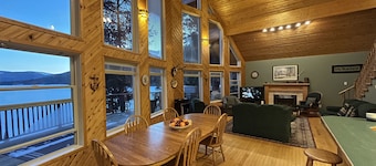 High-end three-level 3,000 sq ft home boasts 150 ft of private beachfront.