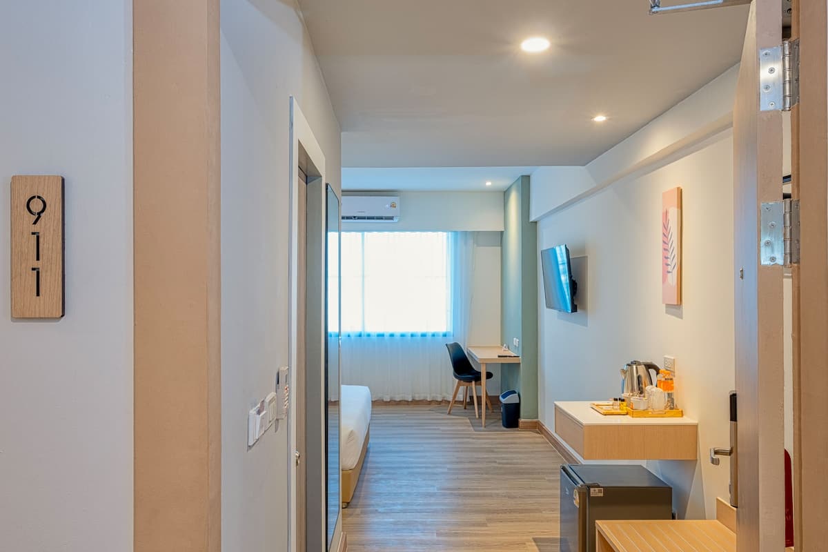 Una cassaforte in camera, tende oscuranti, Wi-Fi gratuito, lenzuola